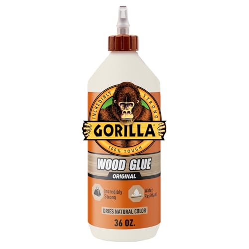 Gorilla Wood Glue, Natural Color, 36 oz Bottle - size: Bottle 36oz