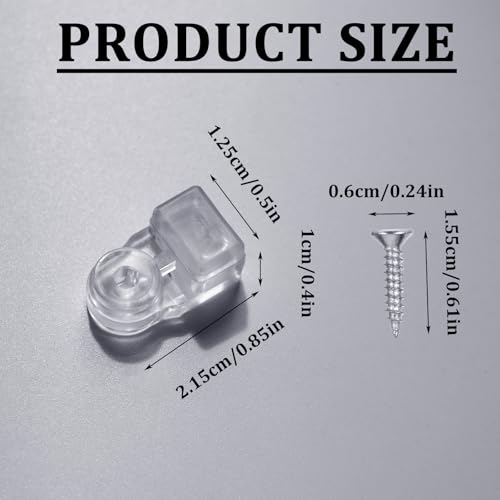 fallingstar 25 Pack Glass Retainer Clips with Screws