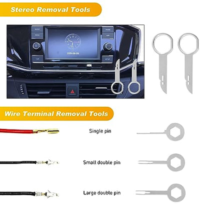 GOOACC 19Pcs Trim Removal Tool Set with Storage Bag - color: Black