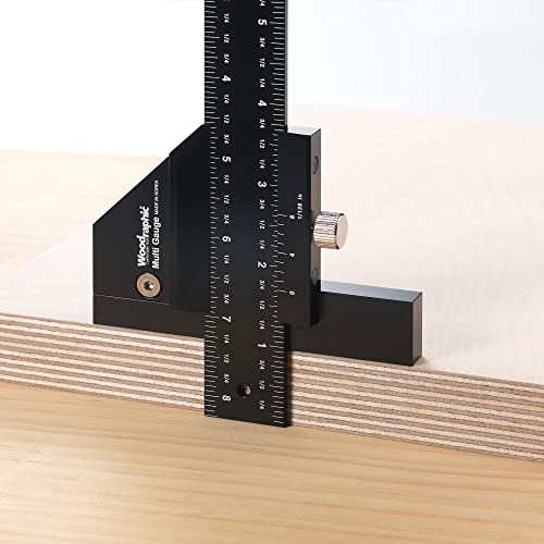 Scriber Gauge 26 Inch – Extra Long Measuring and Marking Ruler, Layout and Joinery Gauge, CNC Aluminum Square Tool for Woodworking, Carpentry, Framing, DIY Projects (New Version) - size: 26 Inch