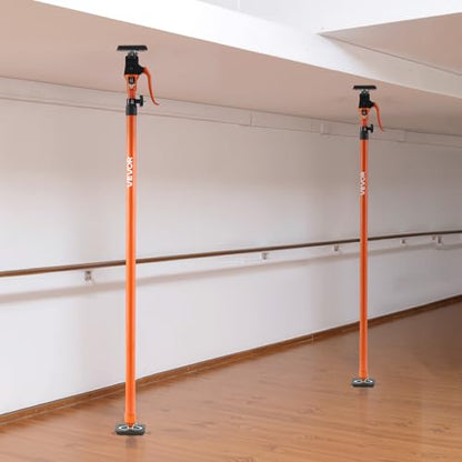 VEVOR Cabinet Jack Support Pole, 4-Pack, 49.2-114.6 Inch Steel Telescopic Quick Support Rod, Adjustable 3rd Hand System up to 198 lbs Capacity for Installing Cabinets, Lifting Drywall, Cargo Bars - style: 49.2"-114.6" 4PC