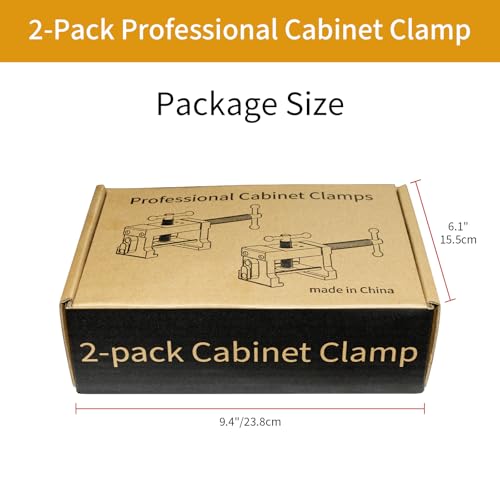 2-Pack Cabinet Clamps,Face Frame Clamps for Installing Cabinets