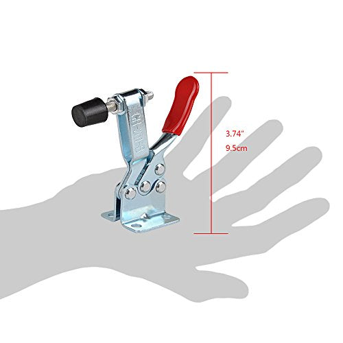 E-TING 4pcs Hand Tool 201B Toggle Clamp 198Lbs Horizontal Clamp