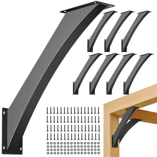 45 Degree Angle Support Brackets for 4"×4" Post,8pcs - size: 4"x4"-8 Pack