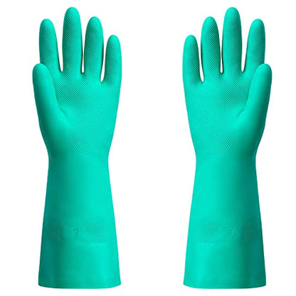 ThxToms Chemical Resistant Nitrile Gloves, Latex Rubber Free, 1 Pair, S - size: Small (Pack of 1)
