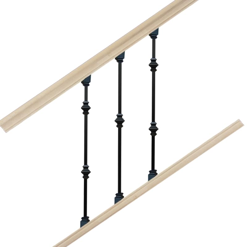 Adjustable Angle Connectors with Satin Black Shoes: 30 Connectors 30 Rake (for Installing 1/2” Metal Balusters) - size: 30 Connectors 30 Rake