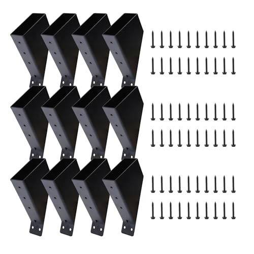 12 PCS 45-Degree Angle Pergola Bracket Angle Support Bracket Pergola Brace