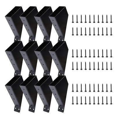 12 PCS 45-Degree Angle Pergola Bracket Angle Support Bracket Pergola Brace