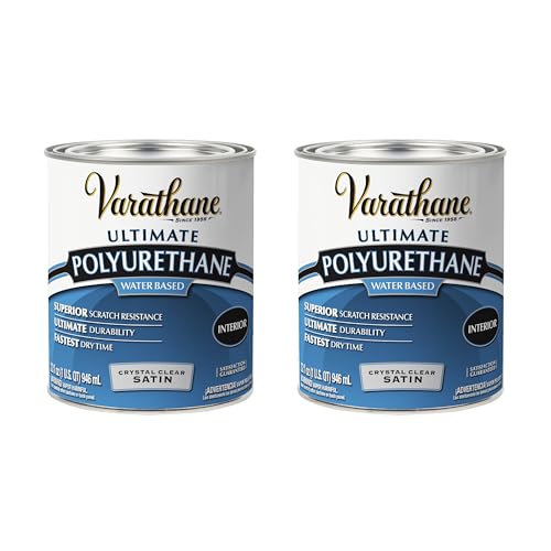 Varathane Water-Based Ultimate Satin Polyurethane - color: Satin, size: Quart (Pack of 2)