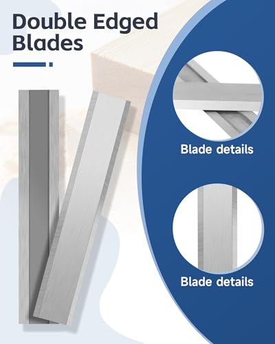 2" Carbide Paint Scraper Blades, Double-Edged Reversible - color: 2"