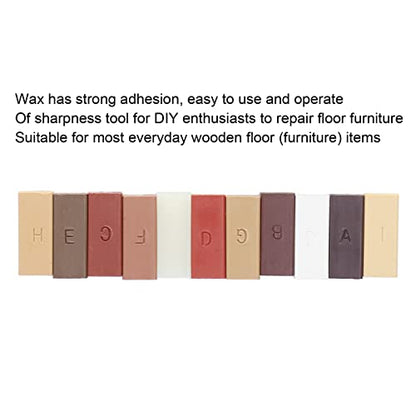 Floor and Furniture Cracks Repair Kit with Easy Usefully Melting Tool Sandable and Quick Drying Wax Filler for Hardwood Matches Maple Oak Cherry Walnut and Mahogany