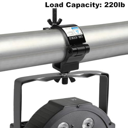 GBGS 10 Pack Black OD 2"Truss Clamps for DJ,Stage Light,Max Load 220lbs