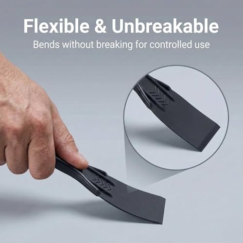 5-Pack Plastic Putty Knife Set, Flexible Scraper Tools for Spackling, Drywall Repair, Caulking, Surface for Delicate Surfaces