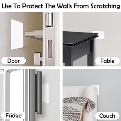 Rubber Bond Self-Adhesive Rubber Wall Outlet Cover Plate 5 Pack - Easy to Apply Peel & Stick Drywall Hole Patch - 5x3 Inch Screwless Blank Wall Plate Cover - Premium Rubber Wall Hole Cover (White) - color: White, size: 5x3 Inch Rectangular