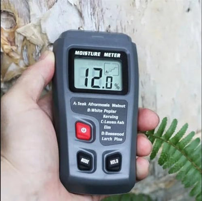 Digital Wood Moisture Meter Timber Damp Tester Handheld Hygrometer Lumber Detector EMT01 with HD LCD Display