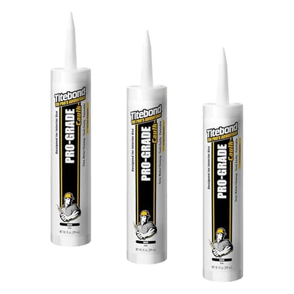 Titebond 10.1 Oz. Pro-Grade 7401 Acrylic Latex Water-Based Caulk - White (Pack of 3) - size: 10.1 Oz. (Pack of 3)