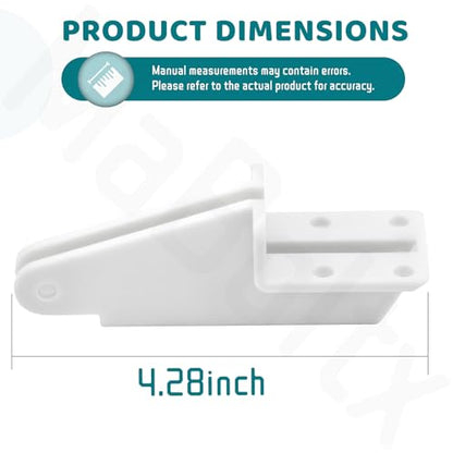 N349-316 White Plastic Replacement Post Jamb Bracket w/Screws