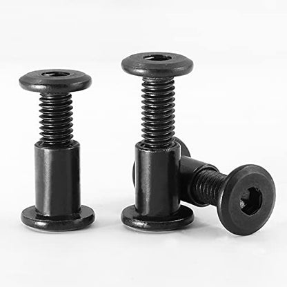 M6x20mm Hex Drive Socket Cap Bolt, Black, 10 Pair (20 Piece) - color: Black, size: M6x20mm