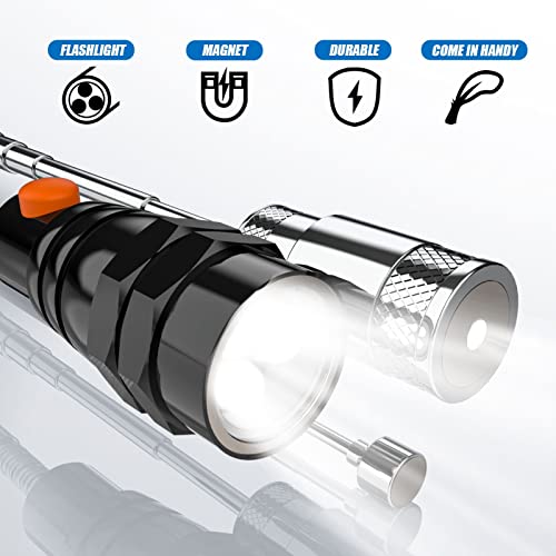 VIBELITE Magnetic Pickup Tool Kit with LED Light & Inspection Mirror