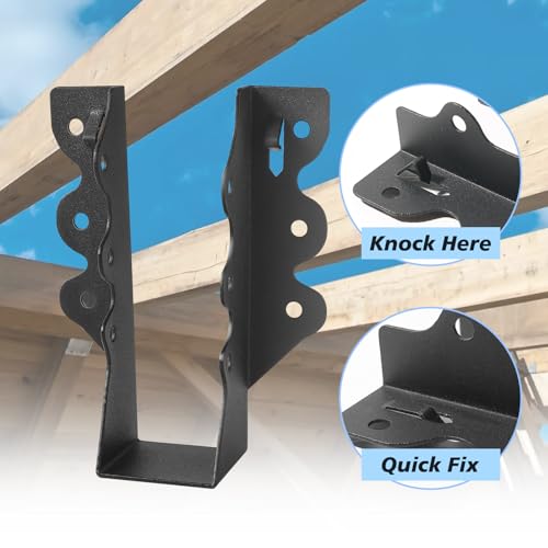36 Pcs 2"x 6" Joist Hanger|Q235B Steel Face Mount Joist Hangers - size: 36 Pcs, style: 2"x 6"