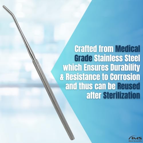 Mall Probe and Seeker Dissecting Instrument Angular Semi-Blunt Tip Made of Stainless Steel for Lab Dissections Multipurpose Laboratory Supplies Used by Student and Professionals (1 Pcs)