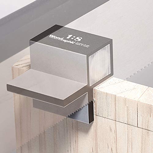 Dovetail Saw Guide Set – 1:8 & 45°/90° Magnetic Layout Tool for Joinery in Hardwood and Framing – CNC Aluminum Precision Marker for Woodworking Projects - size: Saw Guide - Set: 1:8 & 45°/90°