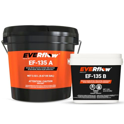Everflow MPC Epoxy Crack Filler & Wood Filler Kit, Clear