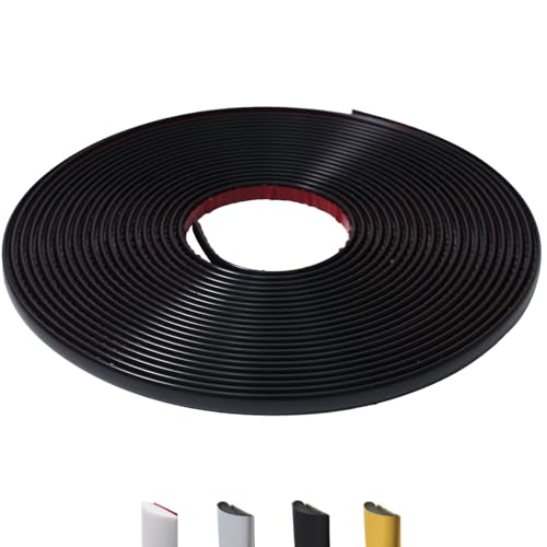 52.5Ft Peel and Stick Wall Molding Trim Matte Black - color: Matte Black, size: 52.5 Ft