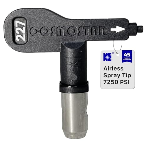 Cosmostar Heavy Duty Reverse Spray Tip, Airless Paint Spray Airless Spray Paint Machine, Spray Tip, Airless Paint Spray Gun Tip Nozzle for Contractor Homes Buildings Garden Decks (227) - size: 227
