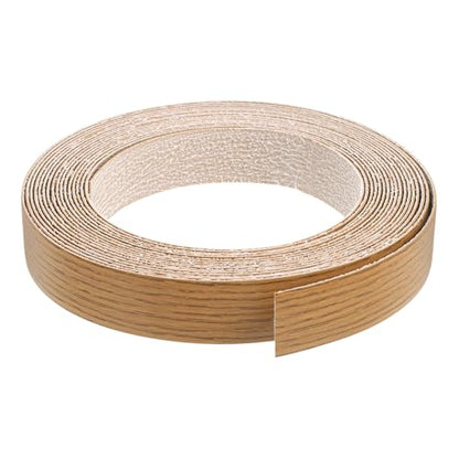 uxcell Edge Banding, 1-1/8 Inch x 25ft Pre-Glued Wood Veneer Edging Iron-on Flexible Edge Banding for Cabinet Repair Furniture Restoration, Teak - size: 1-1/8 Inch x 25ft