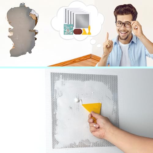 3Pcs Drywall Repair Kit Large Hole, 12 x 12in Self-Adhesive Drywall Patch - size: 3Pcs