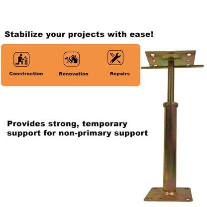 11" - 16" Adjustable House Floor Jack Post Screw Home for Leveling Lifting - size: 11"-16"