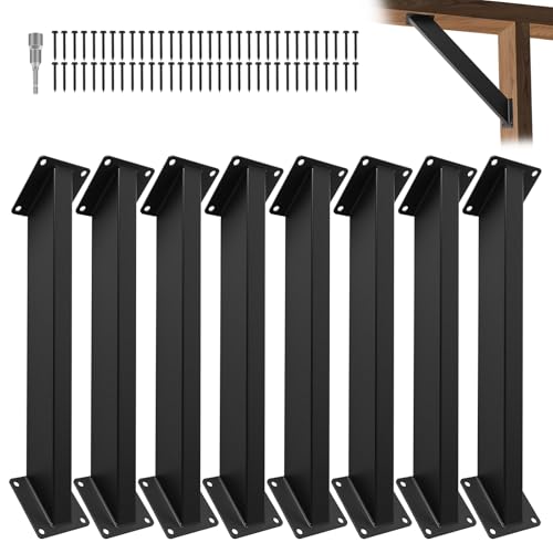8 Pcs 45 Degree Angle Support Brackets for Pergola,Gazebos - size: 4x4-8Pcs