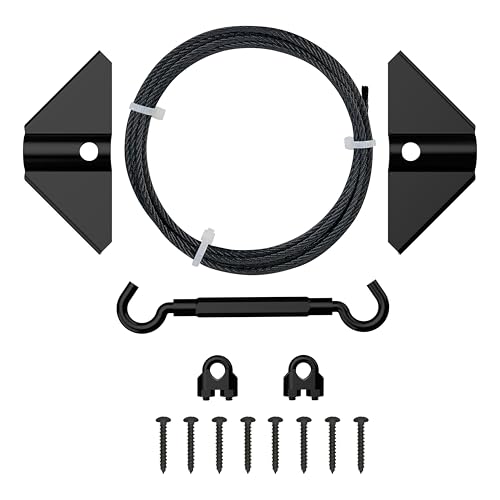 National Hardware Anti-Sag Gate Kit, Steel, Exterior Use, Black