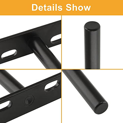 5 Inch Floating Shelf Bracket, 4 Pcs, Black - size: 5 Inch