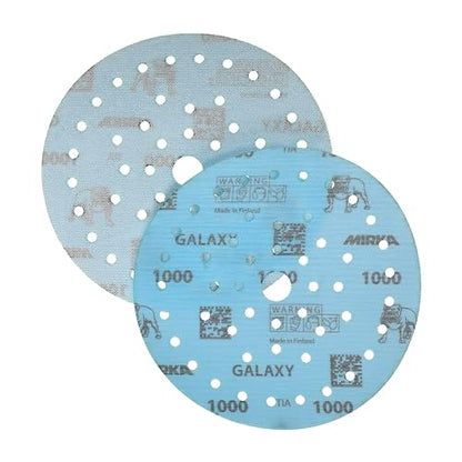 Mirka Galaxy Multifit 6 Inch Ceramic Discs, 1000 Grit, Hook & Loop, 50 Pack - size: Grit 1000