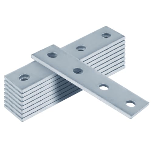 heneng 9 Pack Strut Flat Plate Hardware for 1-5/8" Strut Channel,7-1/4"L - size: Length:7-1/4"