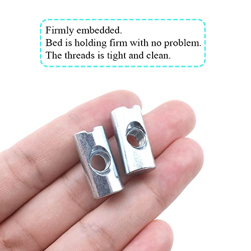 M6x20mm Barrel Nuts Cross Dowels Slotted Bolts Hardware Clean Tight Thread Proper Insert Sturdy Firm Holding Easy Install Align Smooth Screw in Snug Fit for Beds Crib Furniture Chairs 15PCS - size: M6x20mm-Silver-15Pcs
