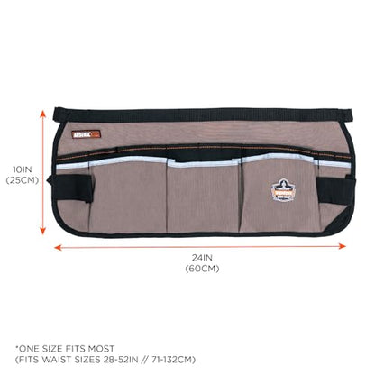 Ergodyne Arsenal 5706 Canvas Waist Tool Apron with 13 Pockets, Gray