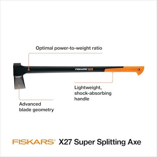 Fiskars X27 Super Splitting Axe 36", for Taller Users on Large Logs - style: 36" Splitting Axe