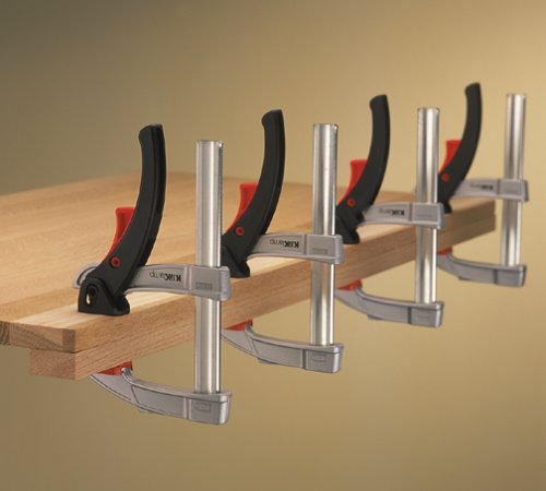 BESSEY Rapid Action Lever Clamp - 12-Inch -LC12 - Fast Action, Heavy Duty Clamps for Welding and Woodworking. Vibration resistant - Professional Grade for DIY and Home Improvement - size: 8 in.