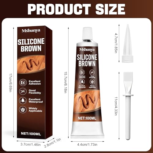 Brown Caulk, Indoor Outdoor, Waterproof, Weather Resistant