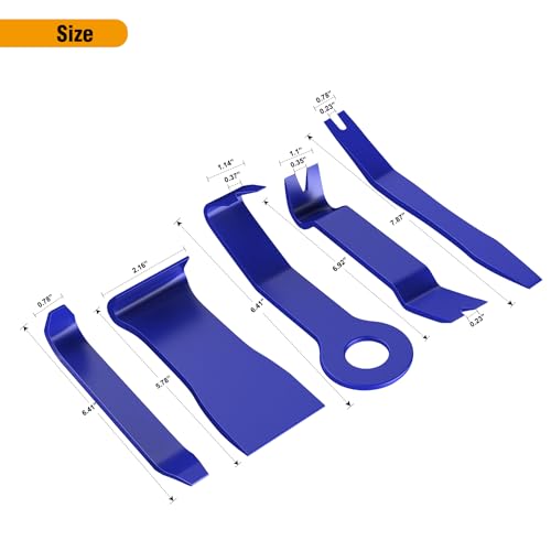 GOOACC 5PCS Auto Trim Removal Tool Kit Blue - color: 5PCS Trim Removal Tool Blue