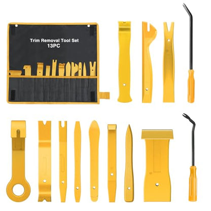GOOACC 13PCS Nylon Trim Removal Tool Set - color: Yellow, size: 13Pcs