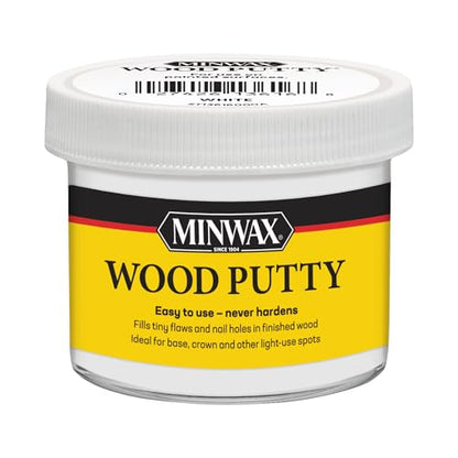 Minwax Wood Putty, White, 3.75 oz - color: White, size: 3.75 oz.