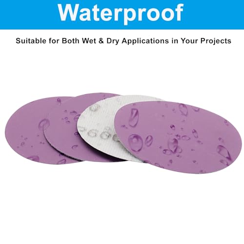 3 Inch 600 Grit Wet Dry Sandpaper, 50 Pcs - style: Grit 600