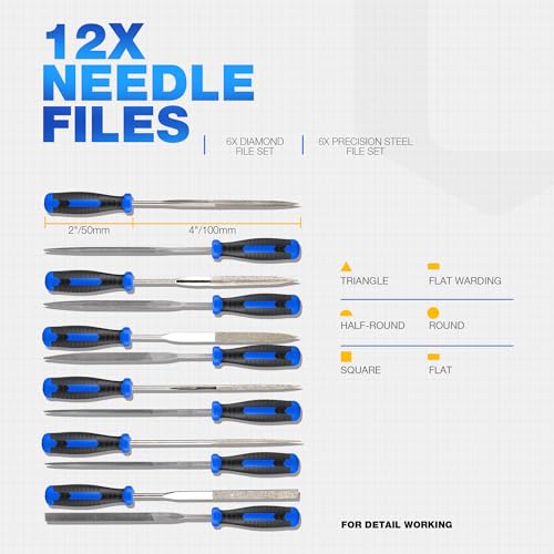 32PCS Metal File Set, Diamond Steel Needle Files, Wood Rasp