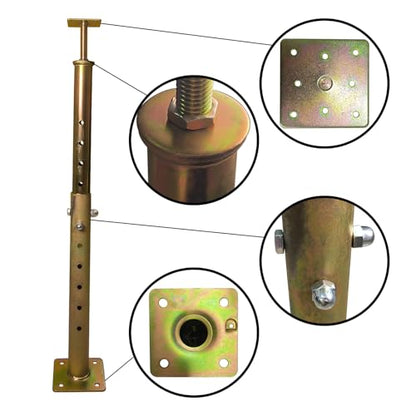 4 Pack House Floor Joist Support Jack 19.5"-34.5" Adjustable for Leveling - size: 19.5-34.5 inch