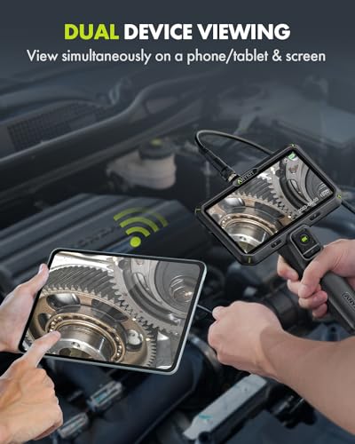 Anykit Endoscope Camera with Light, Dual Lens Endoscope 1080P