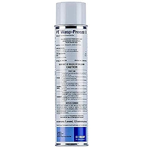 BASF PT Wasp-Freeze Insecticide for Wasp, Hornet, Yellowjacket & Spider Killer, Quick Knockdown Spray, Indoor or Outdoor Use, 17.5 oz - size: 18_ounce